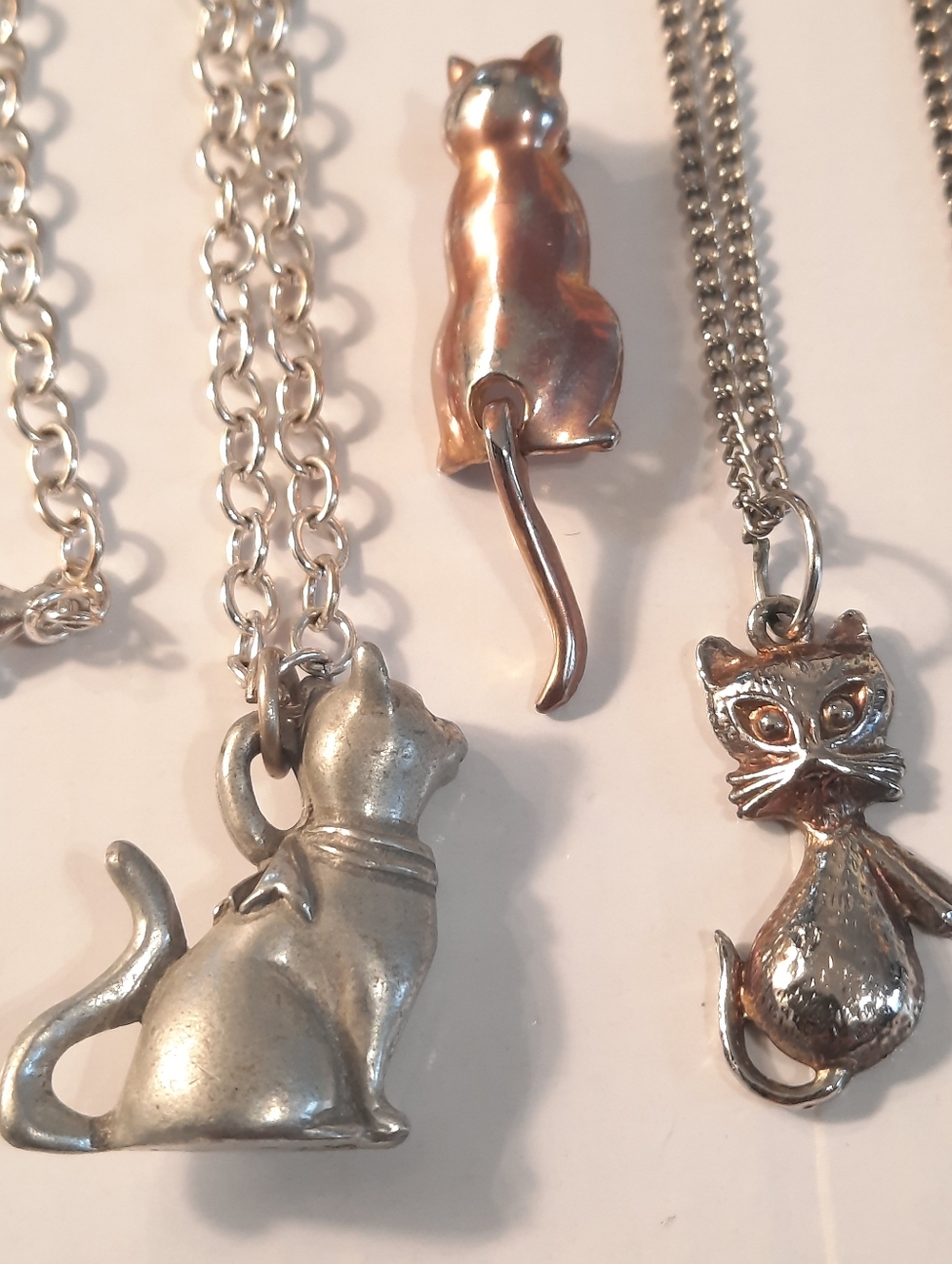 Cats Neclases And Brooch